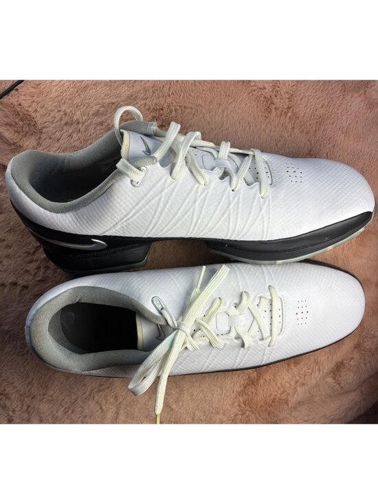 Nike Air Zoom Attack Men\'s Golf Shoes White/Black/Silver 853739-101 Size 10.5 main image 4